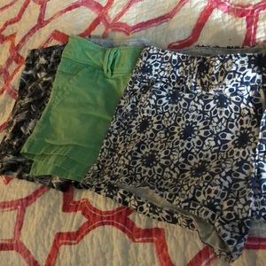 navy and white, green pair and black and white